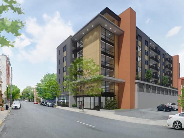 Landis Place on King corner perspective.