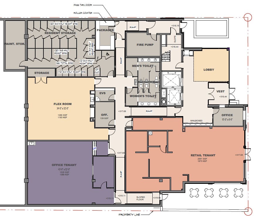 A large floorplan. 