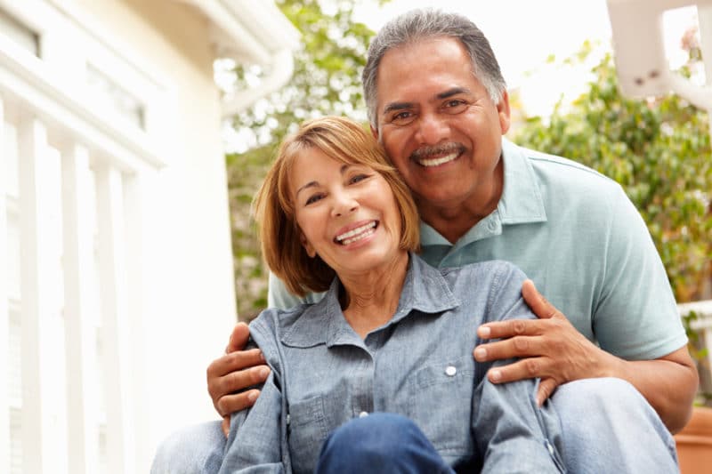 Senior couple relaxing