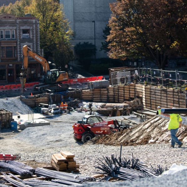 view of whole construction site