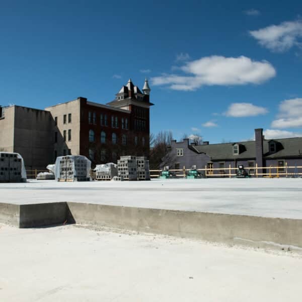 top floor of construction site in progress