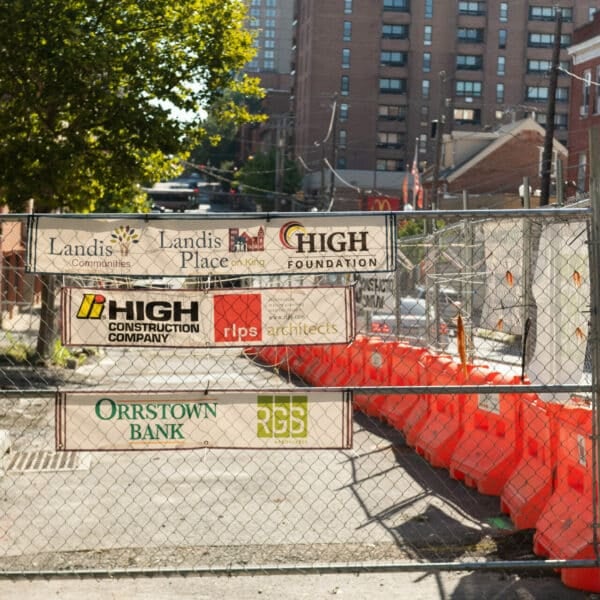 signs on construction site